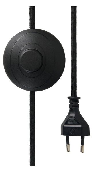 Бяла/черна текстилна подова лампа (височина 150 cm) Bell – Ellos Home