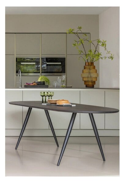 Трапезна маса с дъбова дървена плоскост 90x220 cm Tablo – WOOOD