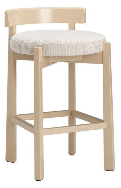 Бежов тапициран бар стол (височина на седалката 66 cm) Hugg – Ellos Home