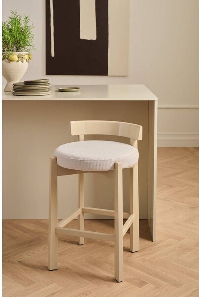 Бежов тапициран бар стол (височина на седалката 66 cm) Hugg – Ellos Home