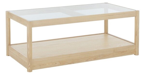Масичка за кафе със стъклен плот в естествен цвят 60x120 cm Class – Ellos Home