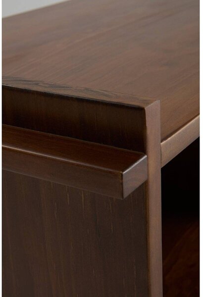Библиотека от масивен бор в тъмно естествен цвят 193x60x40 cm Apelvik – Jotex