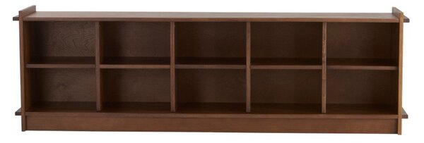 Библиотека от масивен бор в тъмно естествен цвят 193x60x40 cm Apelvik – Jotex
