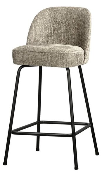 Кремав кадифен бар стол (височина на седалката 64 cm) Vogue – WOOOD