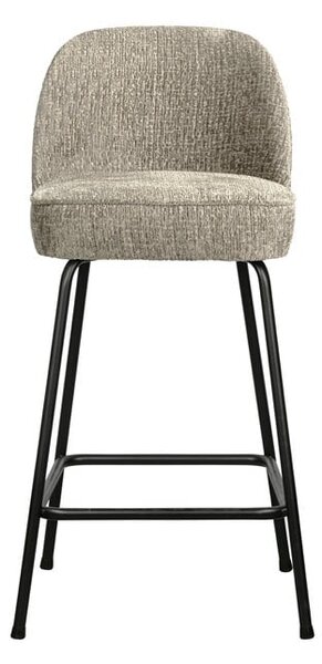 Кремав кадифен бар стол (височина на седалката 64 cm) Vogue – WOOOD