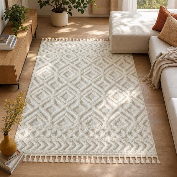 Бежов килим 110x60 cm Shaggy - Mila Home