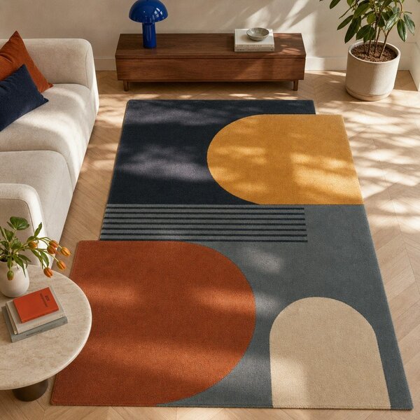 Ръчно изработен вълнен килим 120x180 cm Lozenge – Flair Rugs
