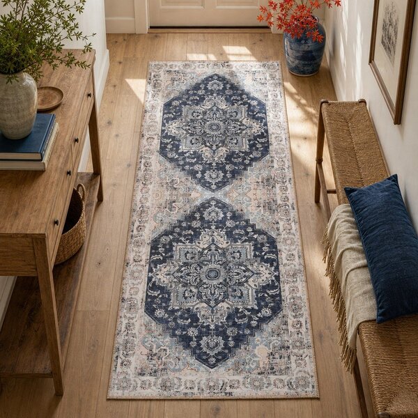 Син килим 200x80 cm Havana - House Nordic