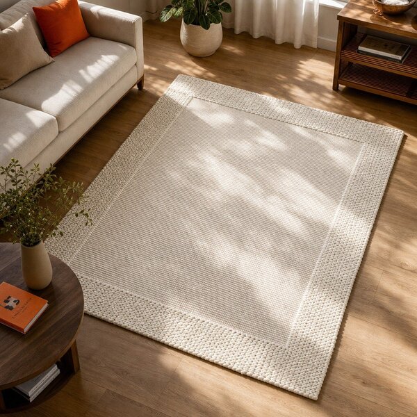 Бежов вълнен килим 170x120 cm Rue - Flair Rugs