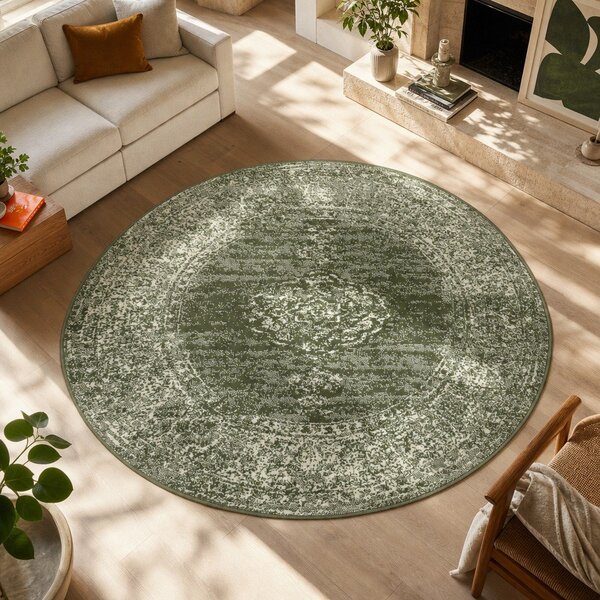 Зелен кръгъл килим ø 160 cm Méridional - Hanse Home