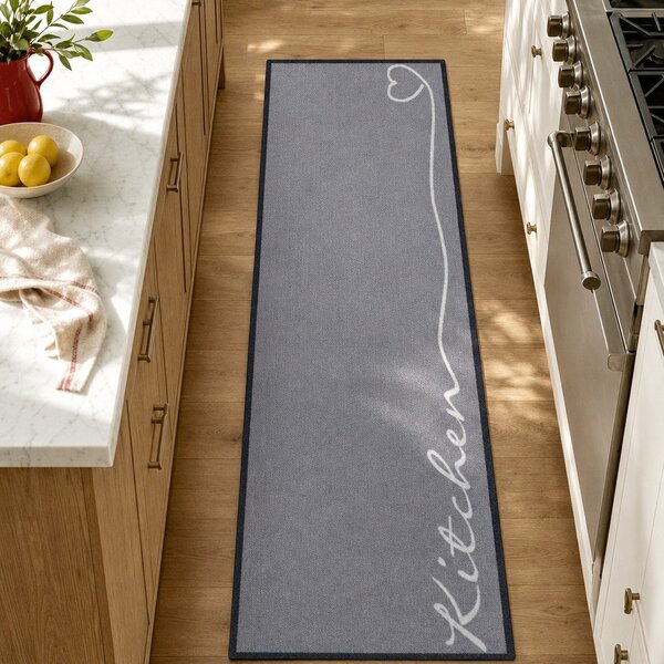 Сива пътека Zala Living Kitchen, 50 x 150 cm