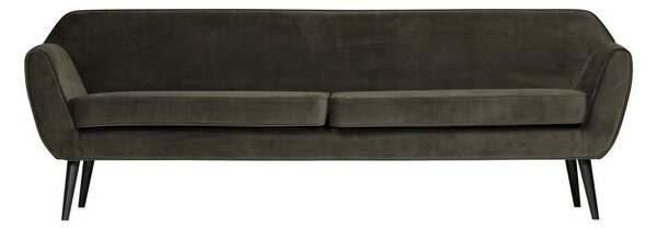 Тъмнозелен диван от кадифе, 230 см Rocco - WOOOD