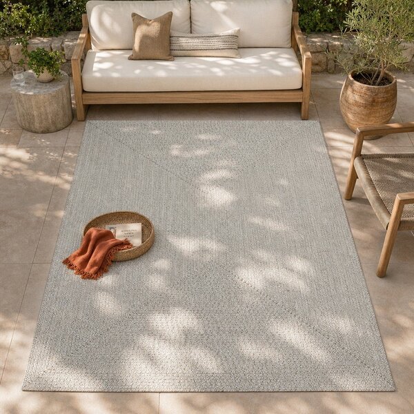 Бял/бежов килим за открито 150x80 cm - NORTHRUGS
