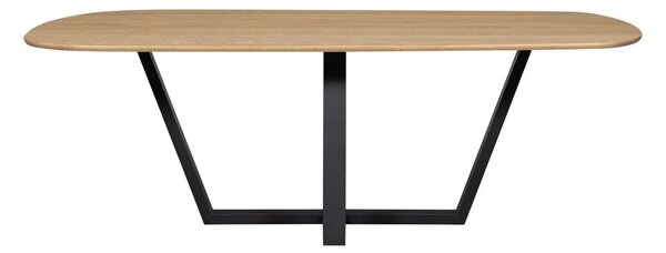 Трапезна маса с дъбова дървена плоскост 100x220 cm Tablo – WOOOD