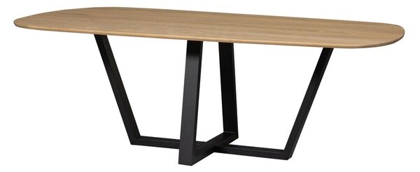 Трапезна маса с дъбова дървена плоскост 100x220 cm Tablo – WOOOD