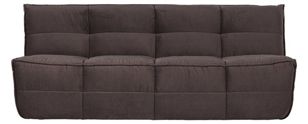 Кафяв кадифен диван 204 cm Cluster – vtwonen