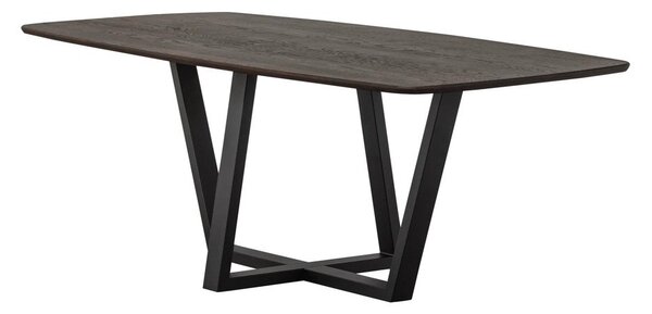 Трапезна маса с дъбова дървена плоскост 100x220 cm Tablo – WOOOD