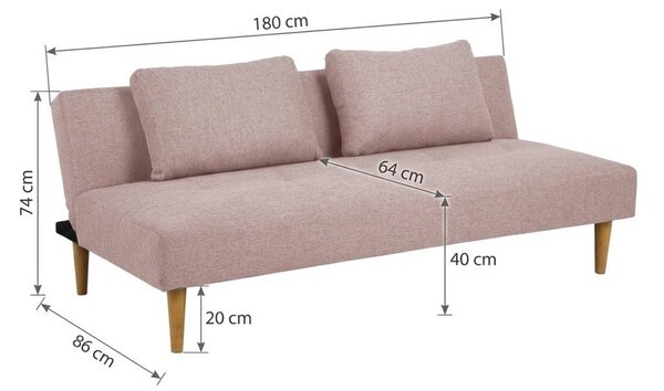 Светлосив разтегателен диван Matylda - Bonami Essentials