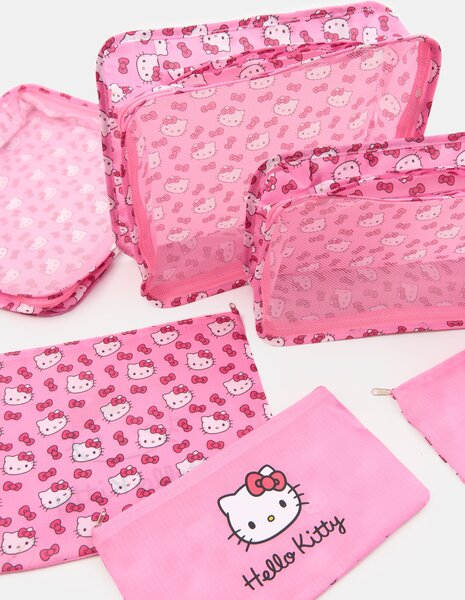 Sinsay - Комплект пътнически органайзери Hello Kitty - розов