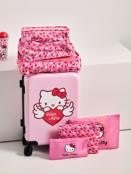 Sinsay - Комплект пътнически органайзери Hello Kitty - розов