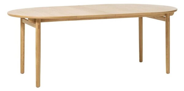 Кръгла сгъваема маса за хранене от дъб ø 120 cm Carno - Unique Furniture