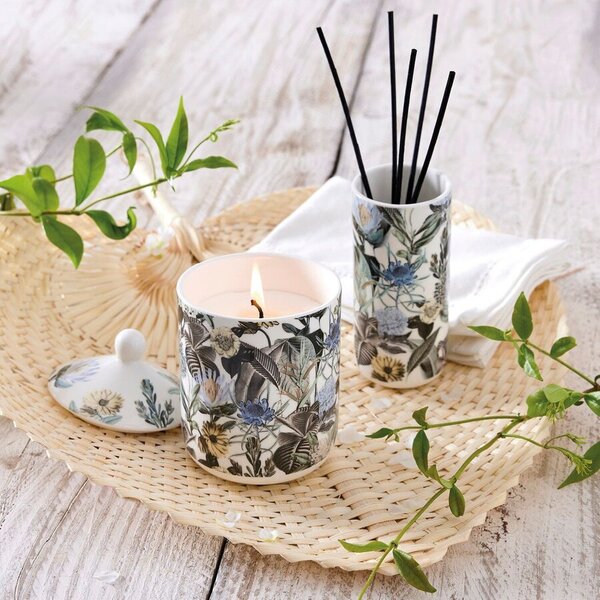 Ароматна свещ в порцеланов съд - Light Blue - Jasmine Ylang