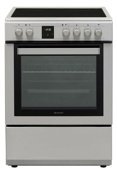 Готварска печка Sharp KF-76FVDT22IMK-EU, клас A, 65л. обем, 4 нагревателни зони, 8 функции, инокс
