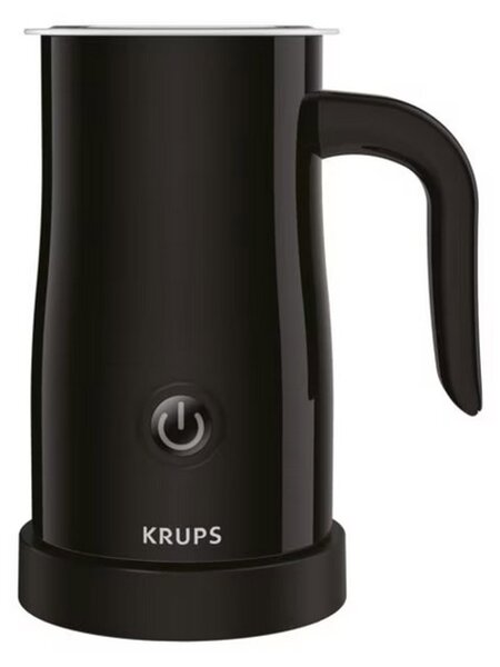 Уред за разпенване на мляко Krups XL100810, 100W, вместимост 300мл, незалепваща повърхност, черен