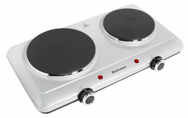 Kотлон Rohnson R-2440, 2 нагревателни зони, 2500W, защита от прегряване, механично управление, сив