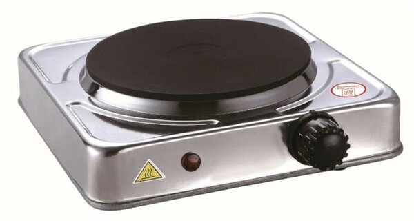 Котлон Rosberg R51445IS, 1500W, нагревателна плоча, механично управление, вграден термостат, инокс