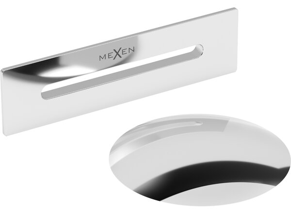 Mexen Uni корк с преливник за свободностояща вана, хром - 5100-01