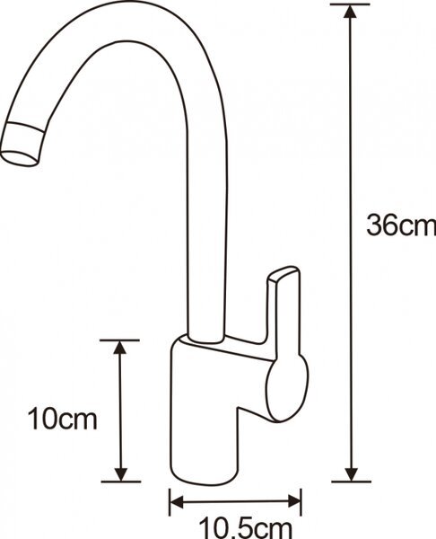 Mexen Ebro кухненски смесител, хром - 671500-00