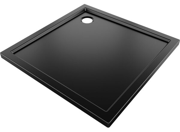 Mexen Flow квадратен душ корито slim 75 x 75 cm, черен мат - 46S707575