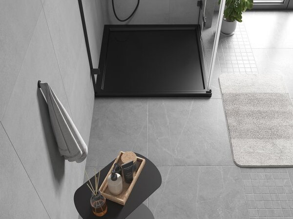 Mexen Flow квадратен душ корито slim 75 x 75 cm, черен мат - 46S707575