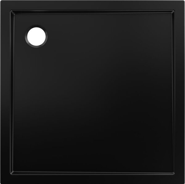 Mexen Flow квадратен душ корито slim 75 x 75 cm, черен мат - 46S707575