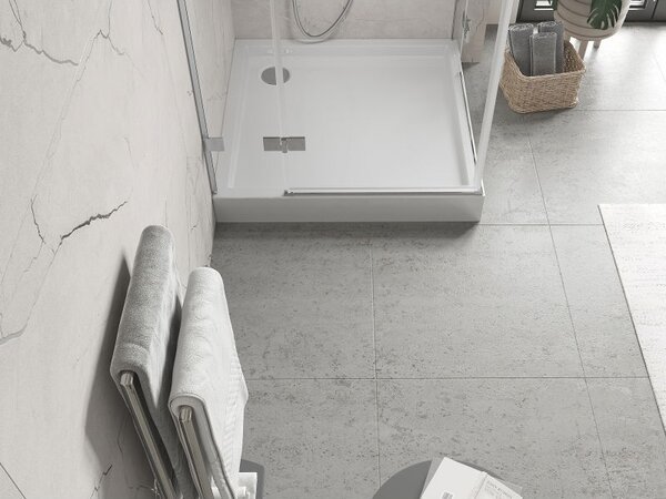 Mexen Flow+ квадратен душ под 90 x 90 cm, бял гланц - 46S109090H