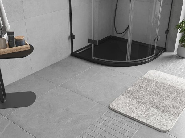 Mexen Flow полукръгъл плосък душ коритo 80 x 80 см, черен мат - 46Q708080