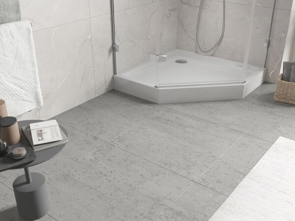 Mexen Flow+ петвуголен поддушово корито 100 x 100 см, бял гланц - 46P101010H