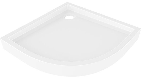 Mexen Flow+ полукръгъл поддушов корито 80 x 80 cm, бял гланц - 46Q108080H