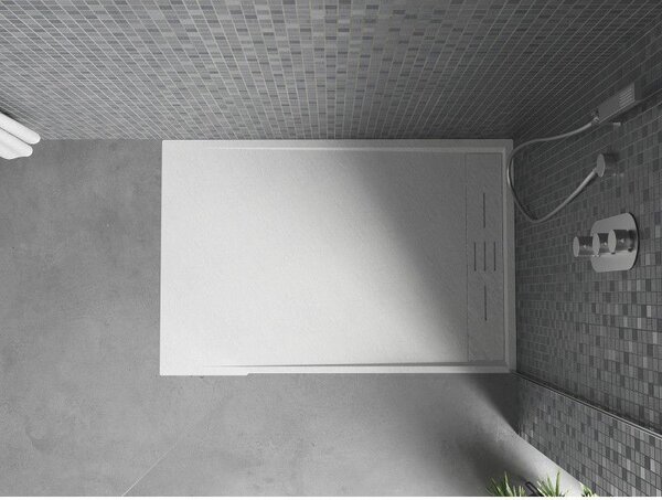 Mexen Amon правоъгълна душ кабина SMC 90 x 70 см, бяла - 4F107090