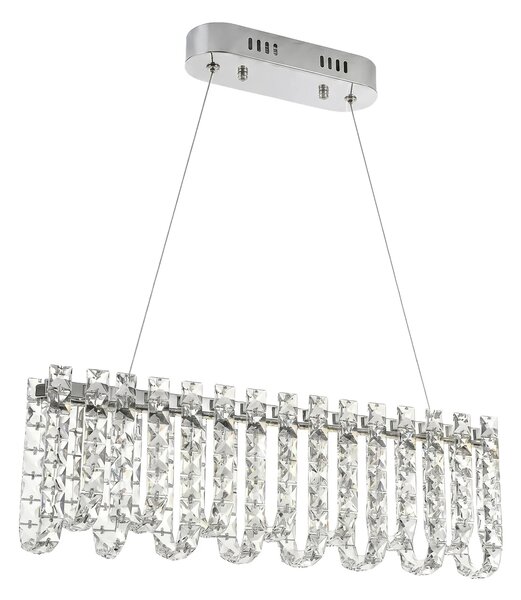 LED кристална висяща лампа SWE073-CP 60cm Chrome