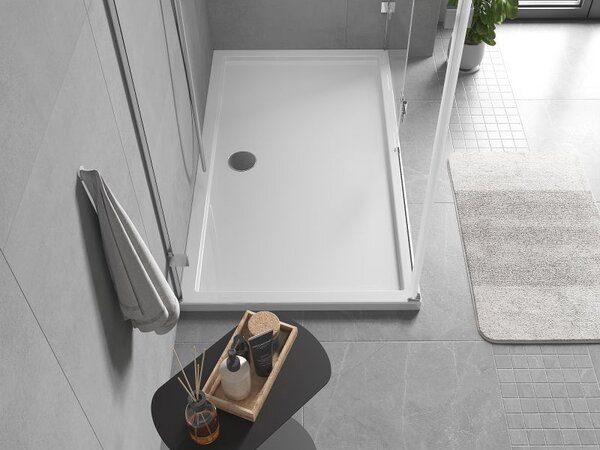 Mexen Flow правоъгълна тънка душ кабина 150 x 70 см, бял гланц - 46R107015