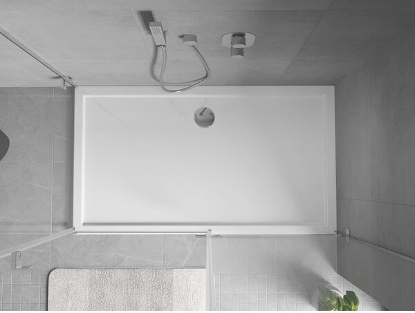Mexen Flow правоъгълна тънка душ кабина 150 x 70 см, бял гланц - 46R107015