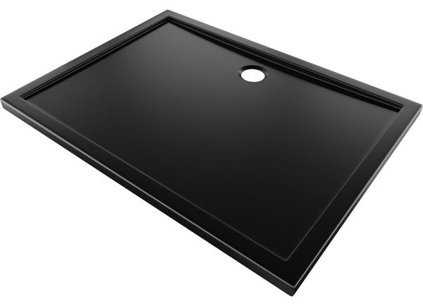 Mexen Flow правоъгълна тънка душ кабина 90 x 80 см, черен мат - 46R708090