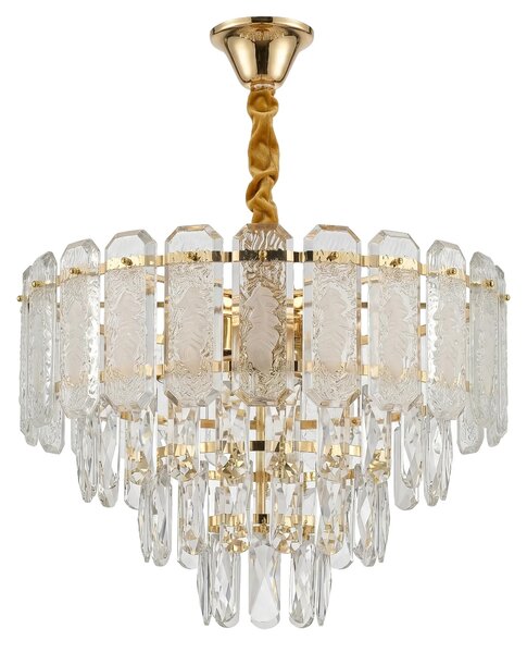Кристална висяща лампа SWE088-CP 40cm GOLD