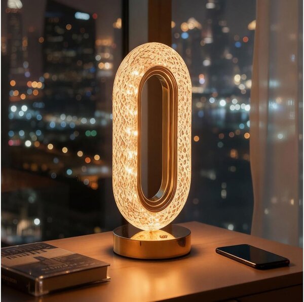 LED димируема презареждаема настолна лампа DUBAI LED/2W/5V 400 mAh златна