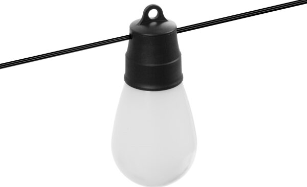 LED RGBIC соларна гирлянда 30xLED/1,3W/3,7V 2200 mAh 14,37 m IP65 черна + дистанционно управление