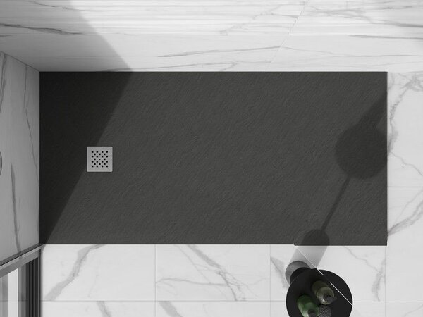 Mexen Stone+ композитен правоъгълен душ корито 200 x 80 см, антрацит - 44718020