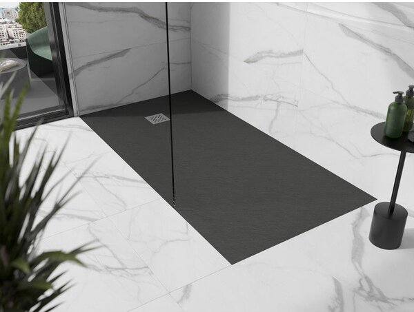 Mexen Stone+ композитен правоъгълен душ корито 200 x 80 см, антрацит - 44718020