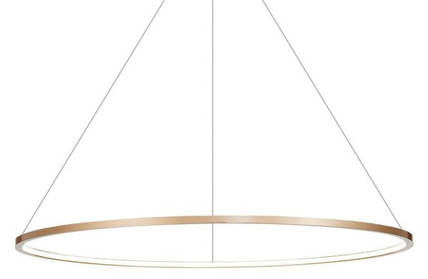 Milagro Lighting LED висяща лампа Saturno, Ø 100 cm, златист, 1-ф., 4.000 K, Злато / месинг, Дневна/трапезария, Алуминий, Модерен